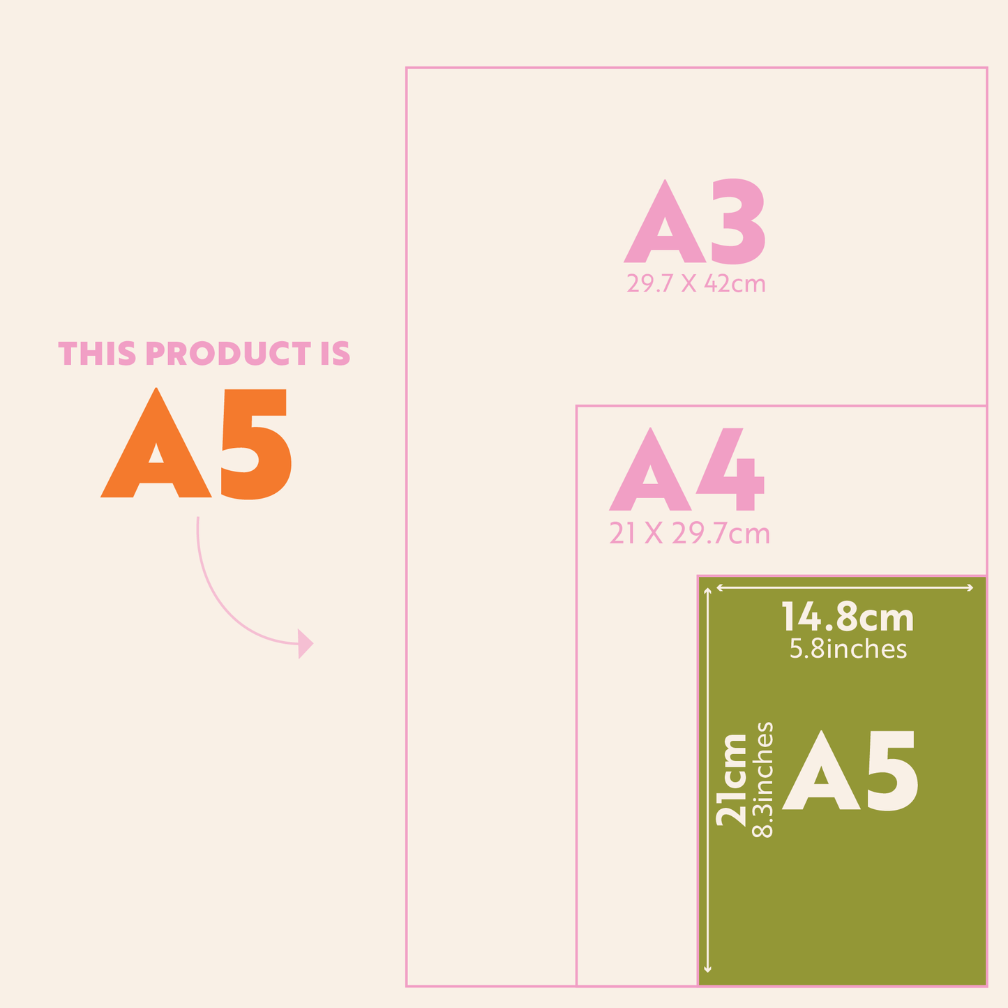 A5 Lay Flat Notebook | Boho Paper Shapes | Lined