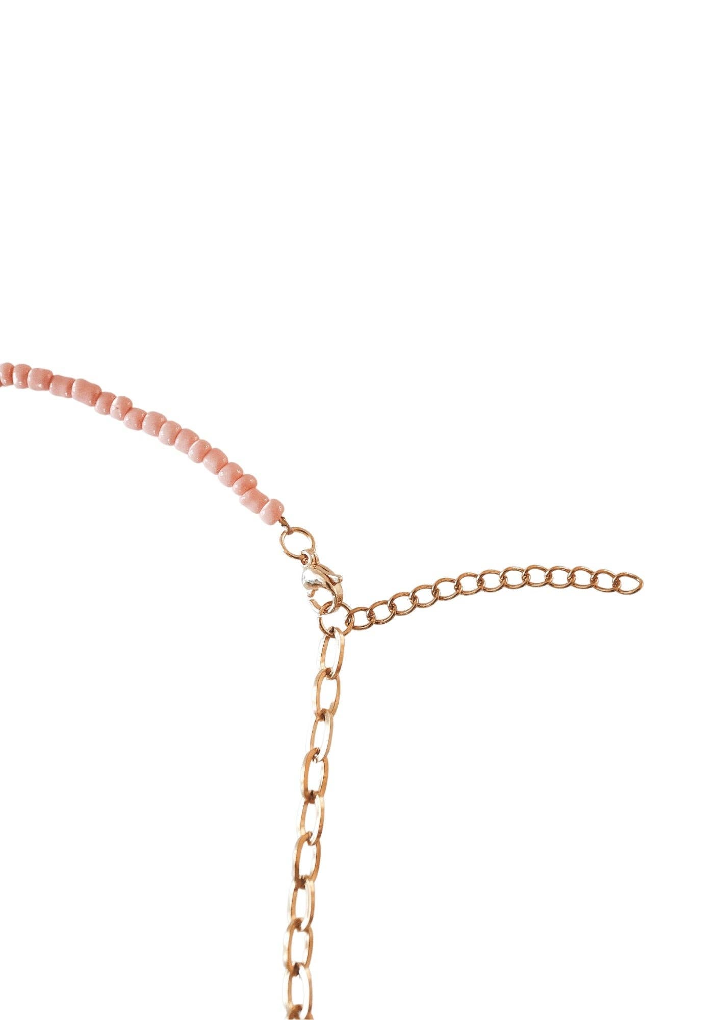 Pura Pearl Seed Bead Necklace: White