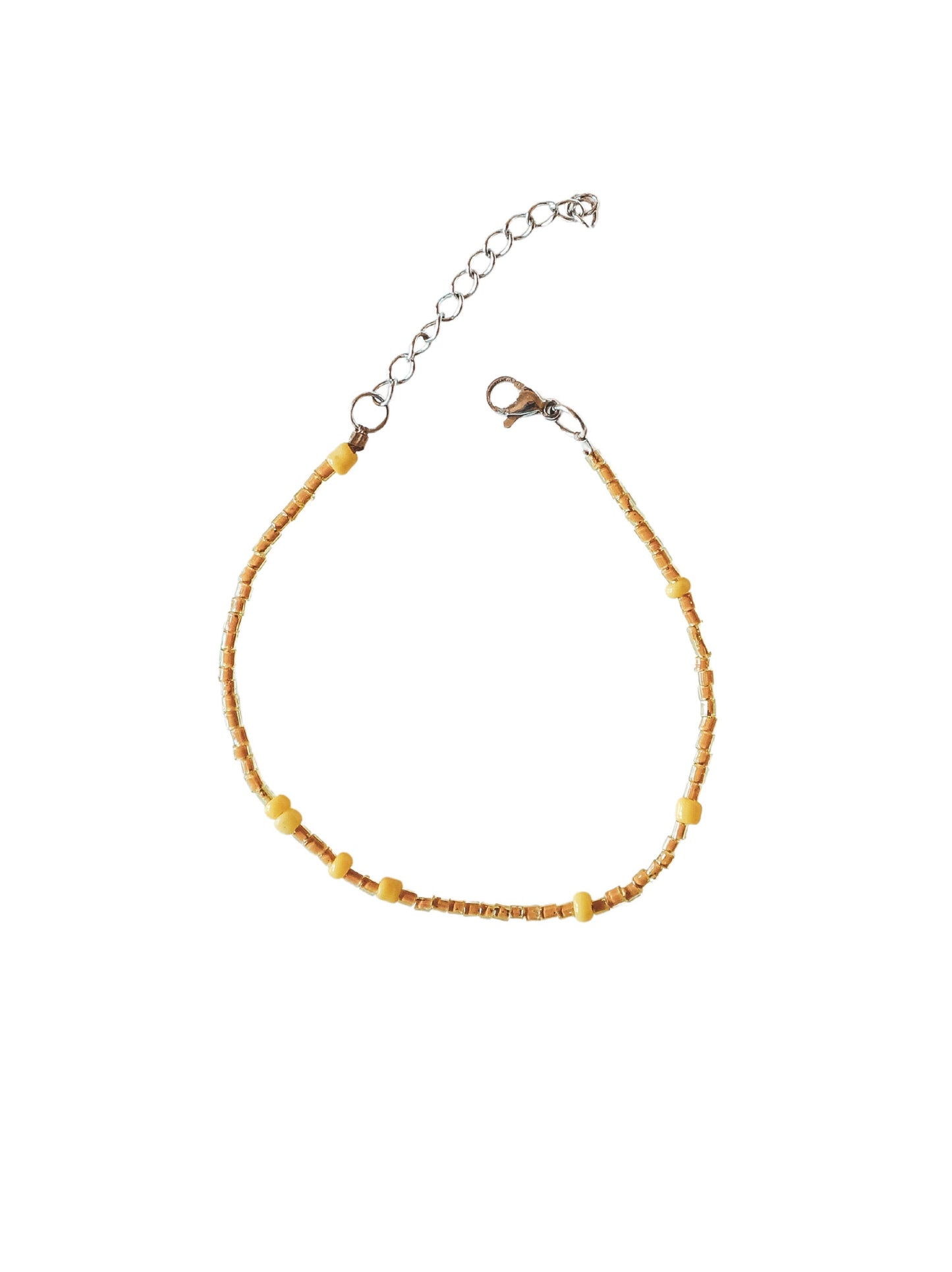 Berawa Beads Bracelet: Yellow