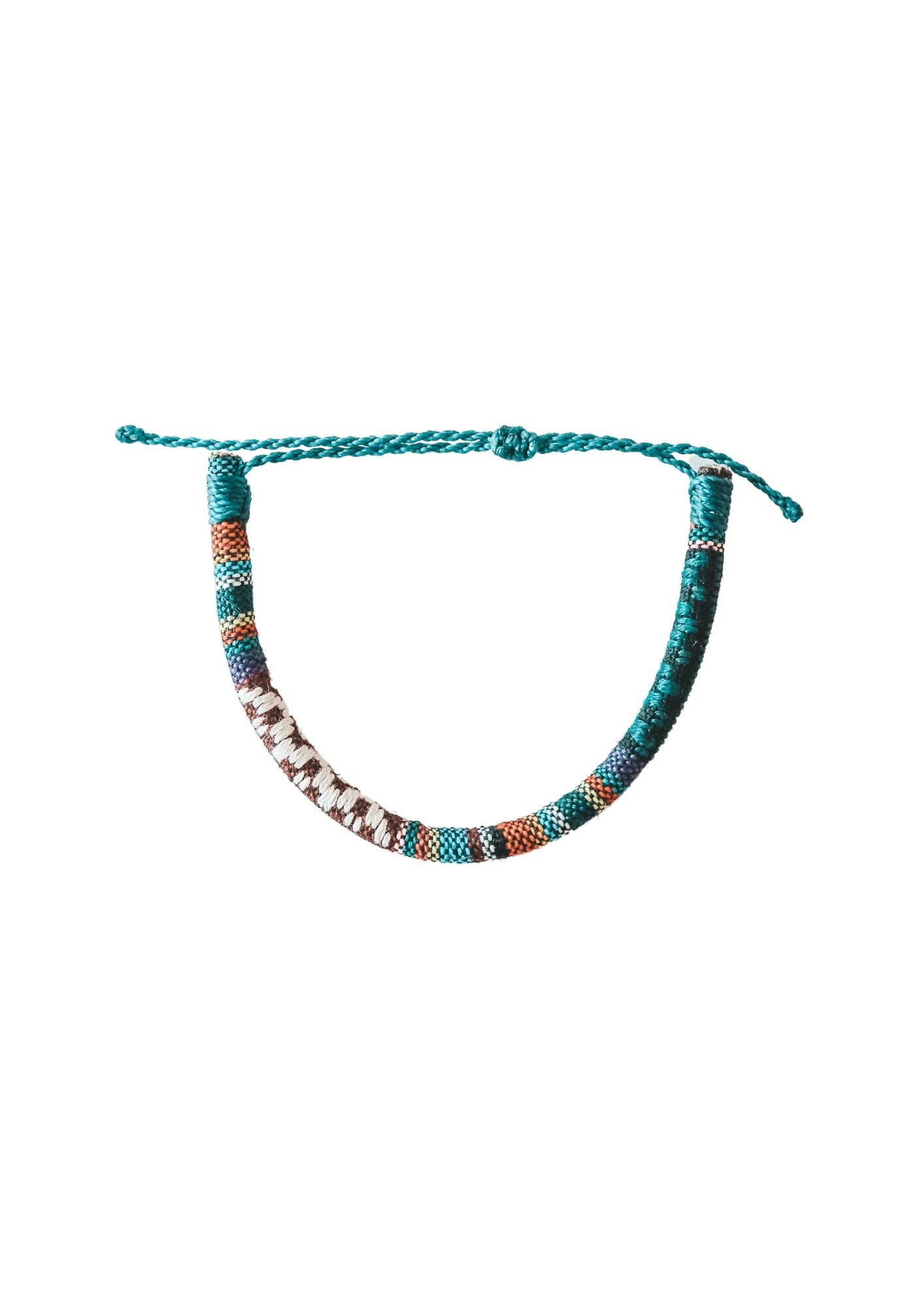Batik Minimalist Bracelet, Woven Bracelet
