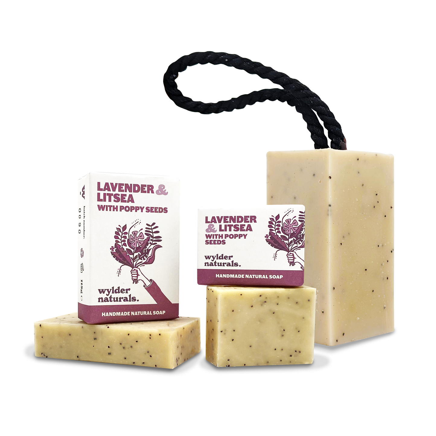 Wylder Naturals - Soap Bar - Lavender & Litsea with Poppy Seeds