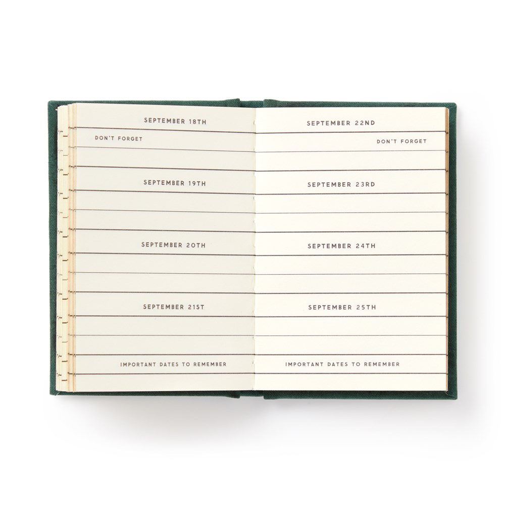 'Dates People Get Mad If I Forget' Tiny Diary