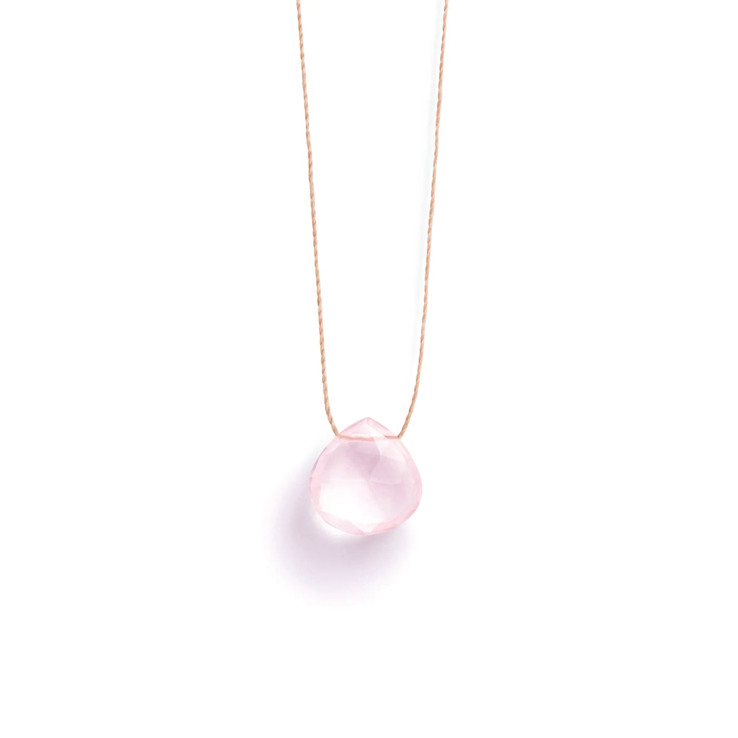 Wanderlust Life Fine Cord Necklace - Rose Quartz