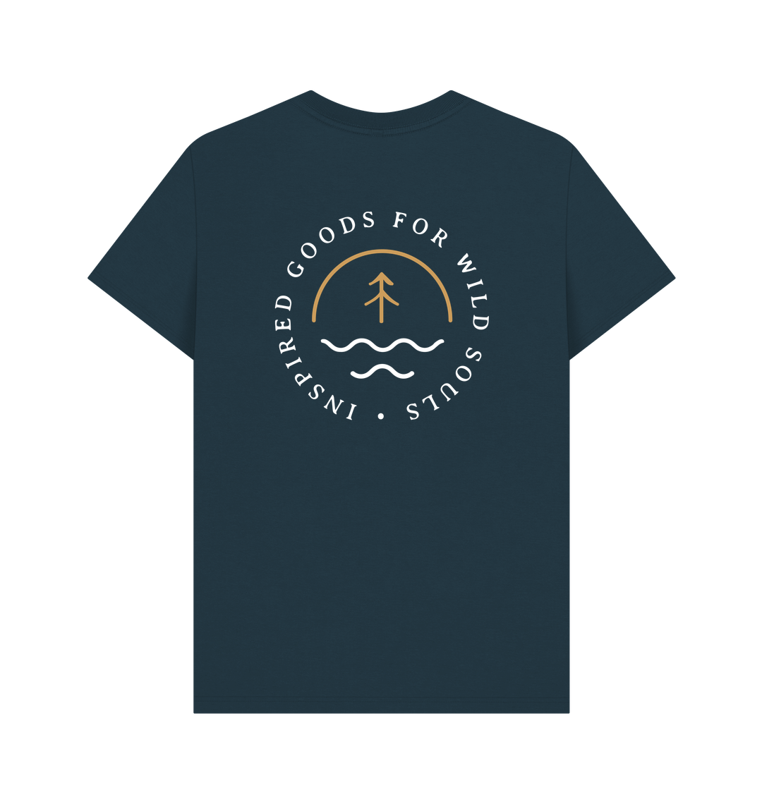 Denim Blue Printed T-shirt