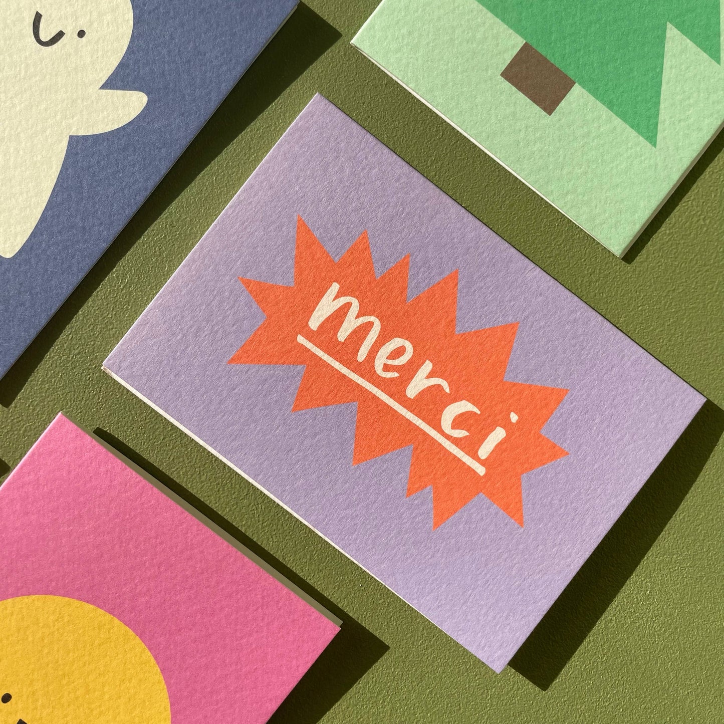 Pack of 6 x Mini Merci Cards