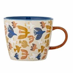 Bloomingville Stoneware Mug - Soaring Birds