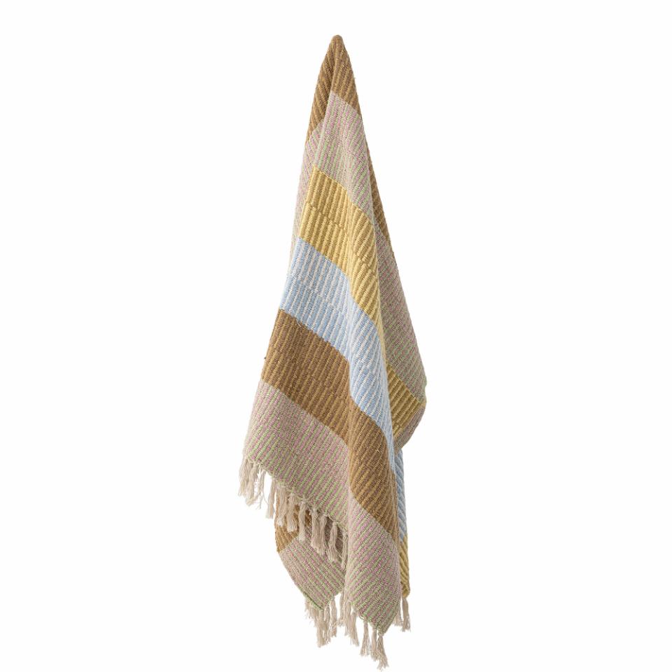Bloomingville Recycled Cotton Throw Blanket - Isnel Yellow
