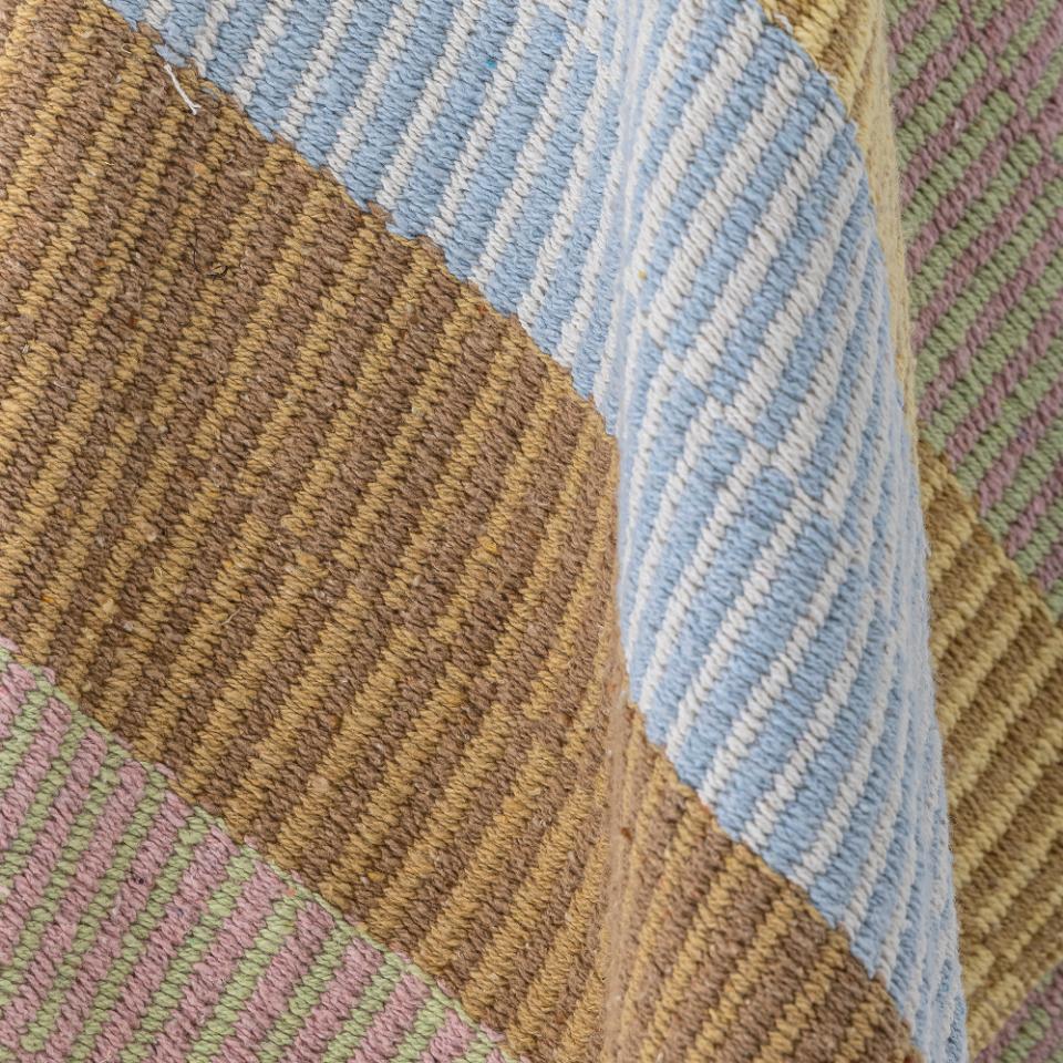 Bloomingville Recycled Cotton Throw Blanket - Isnel Yellow