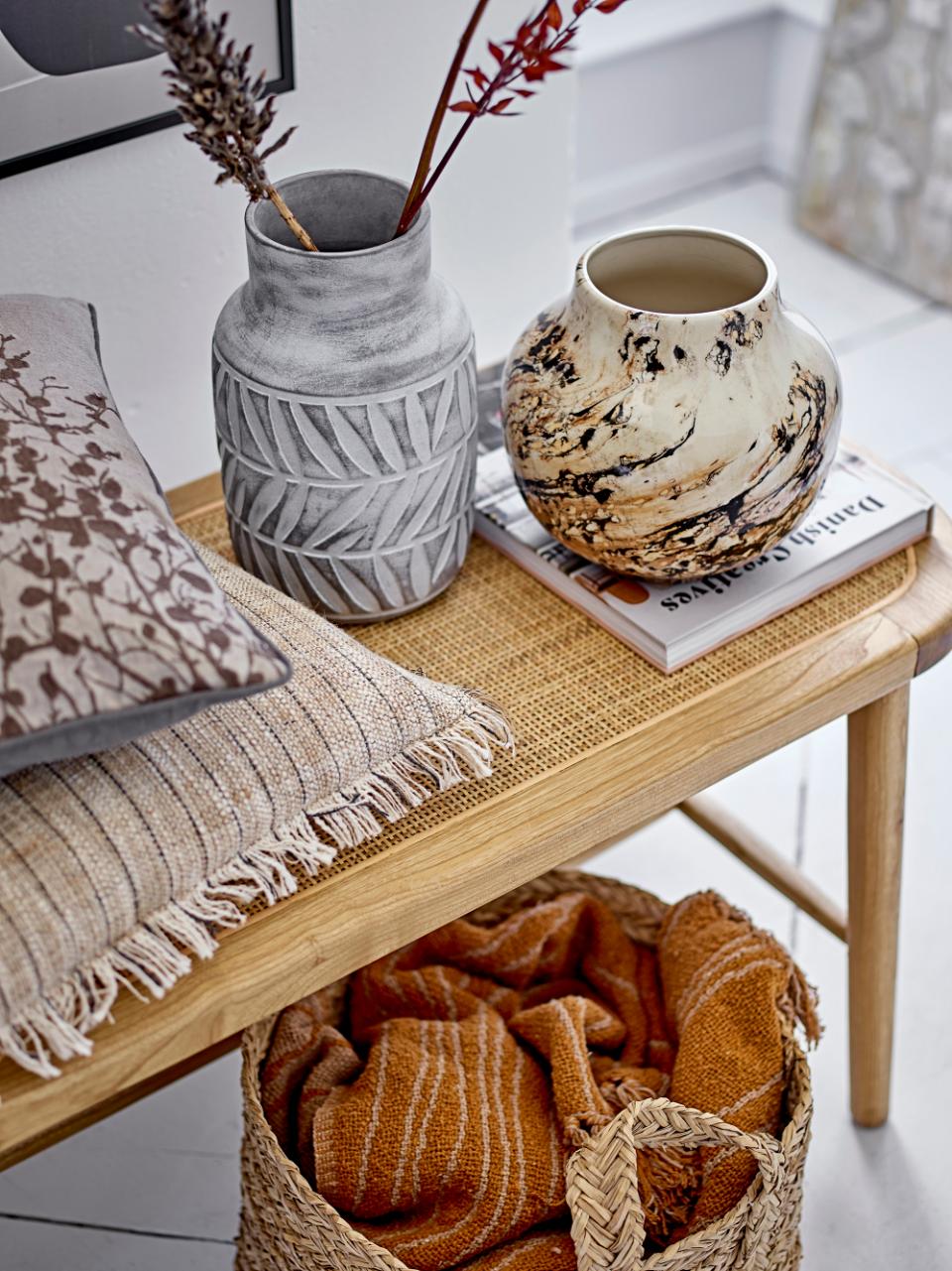 Bloomingville Recycled Cotton Throw Blanket - Ginna Brown