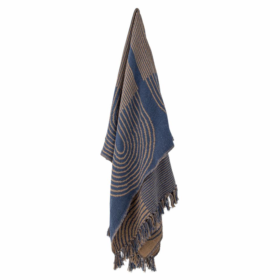 Bloomingville Recycled Cotton Throw Blanket - Tiffanie Blue