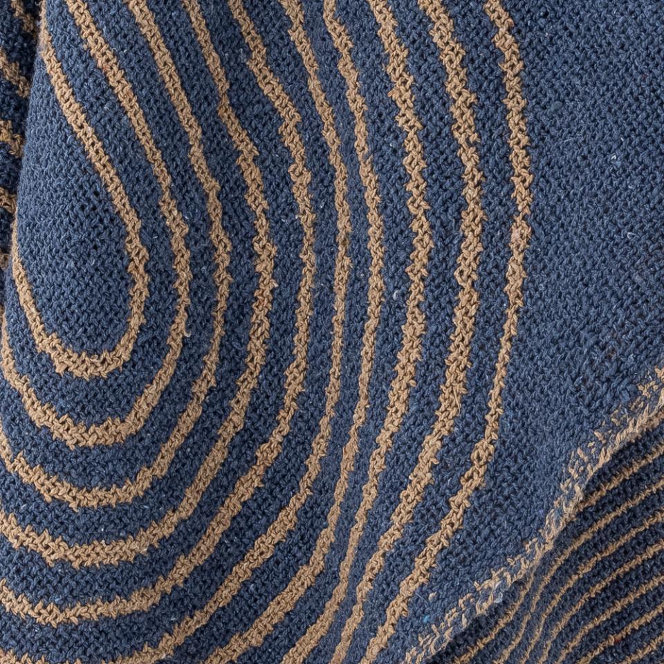 Bloomingville Recycled Cotton Throw Blanket - Tiffanie Blue