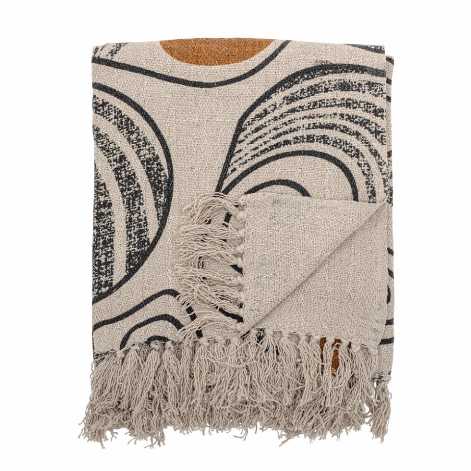 Bloomingville Recycled Cotton Throw Blanket - Giano Nature