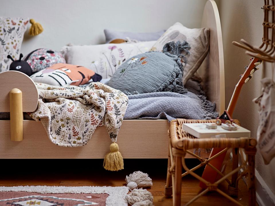 Bloomingville Recycled Cotton Throw Blanket - Filipa Yellow