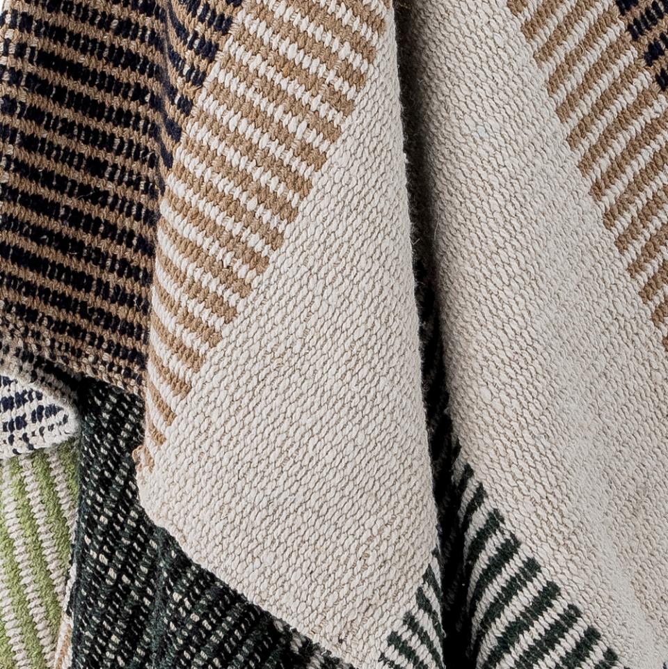 Bloomingville Recycled Cotton Throw Blanket - Isnel Brown