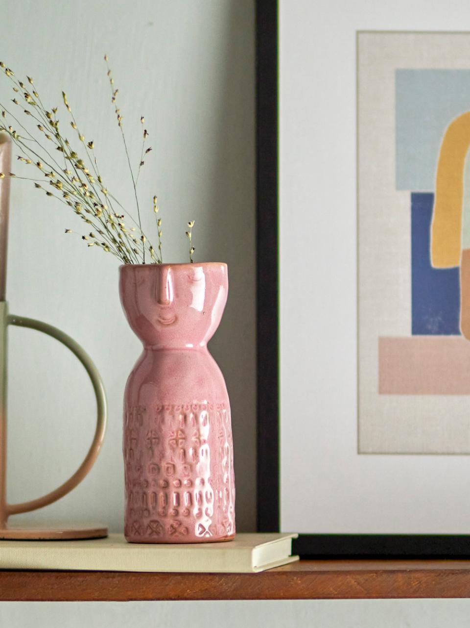 Bloomingville Stoneware Vase - Embla Pink