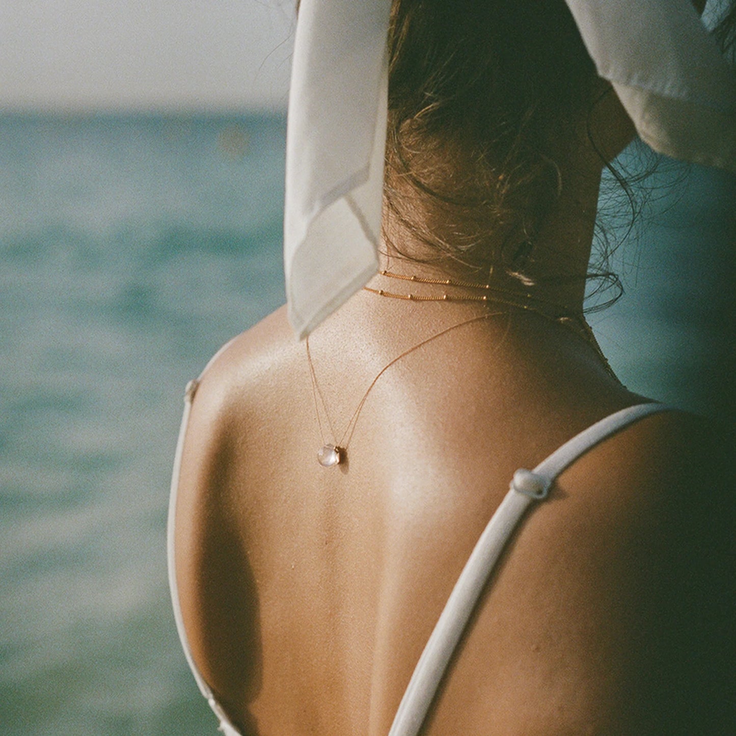 Wanderlust Life Fine Cord Necklace - Rose Quartz