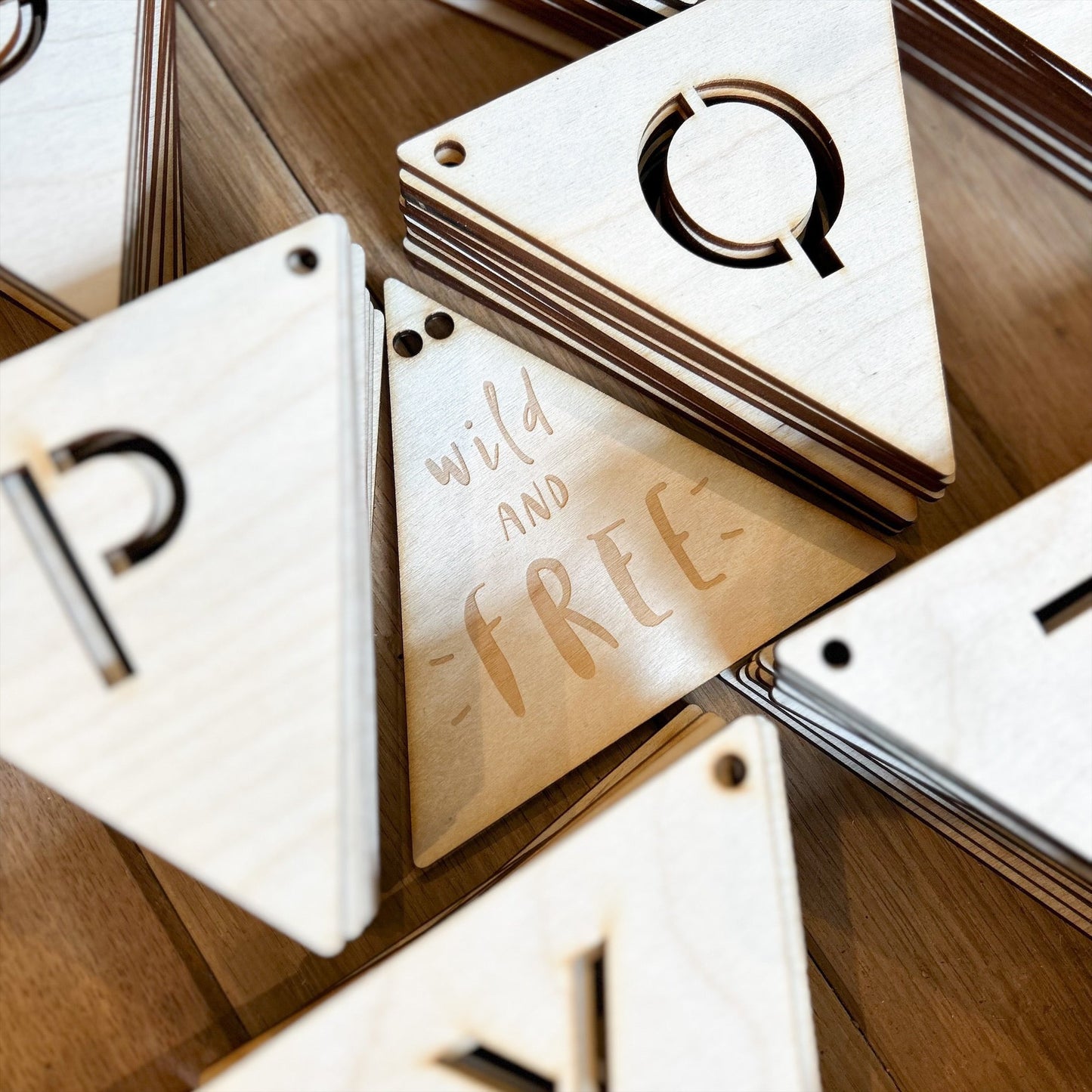 Customised Wooden Bunting Letters