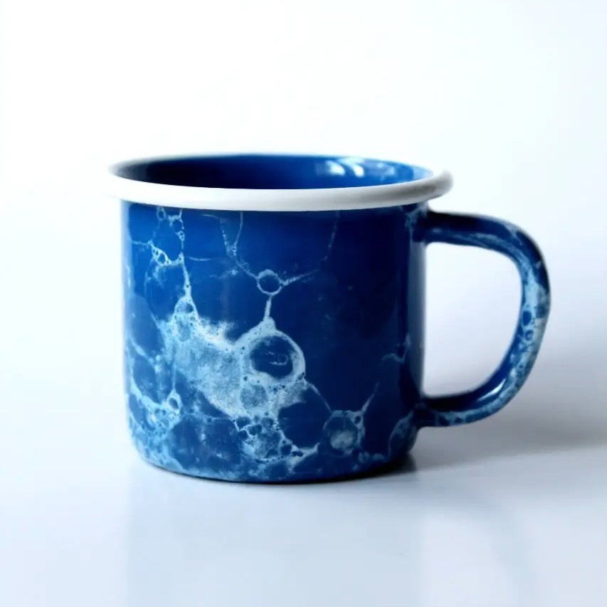Bubble Collection Enamel Mug Blue