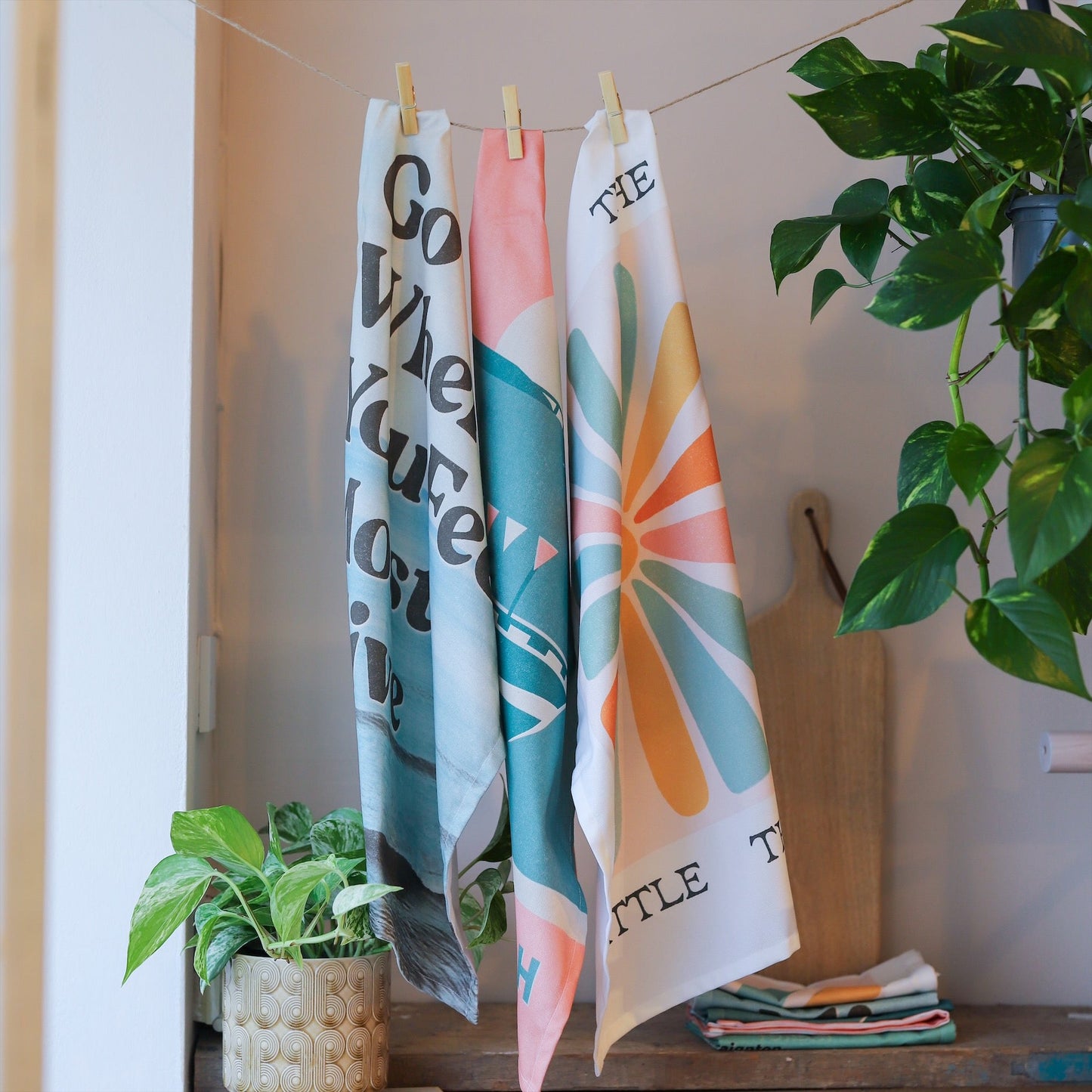 Go Where You Feel Alive Tea Towel