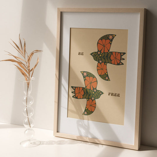 'Be Free' Graphic Print
