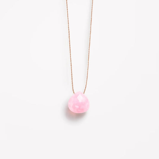 Wanderlust Life Fine Cord Birthstone Necklace - October