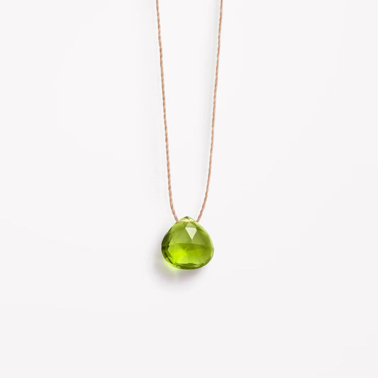 Wanderlust Life Fine Cord Birthstone Necklace - August