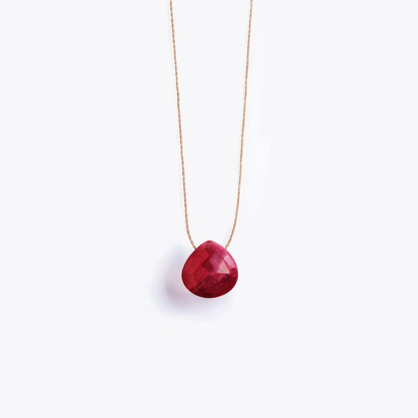 Wanderlust Life Fine Cord Birthstone Necklace - July