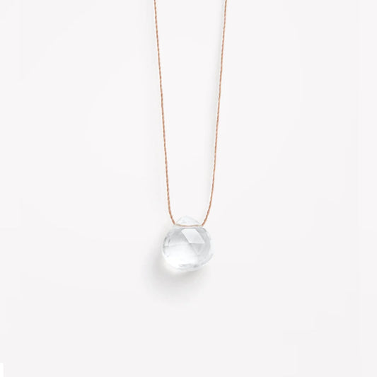Wanderlust Life Fine Cord Birthstone Necklace - April