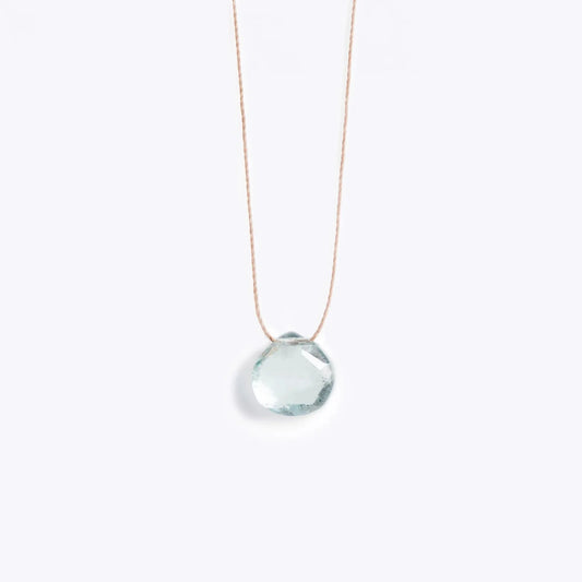 Wanderlust Life Fine Cord Birthstone Necklace - March