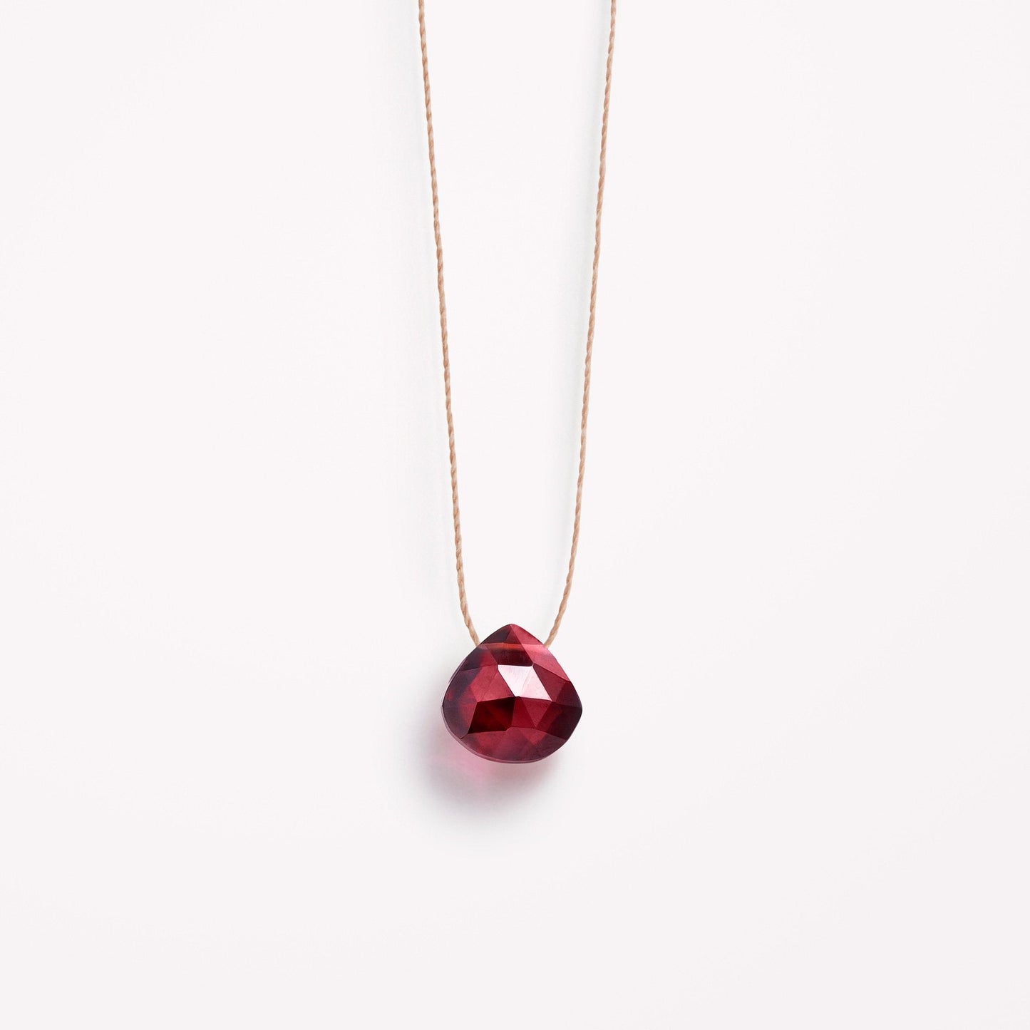 Wanderlust Life Fine Cord Birthstone Necklace - January