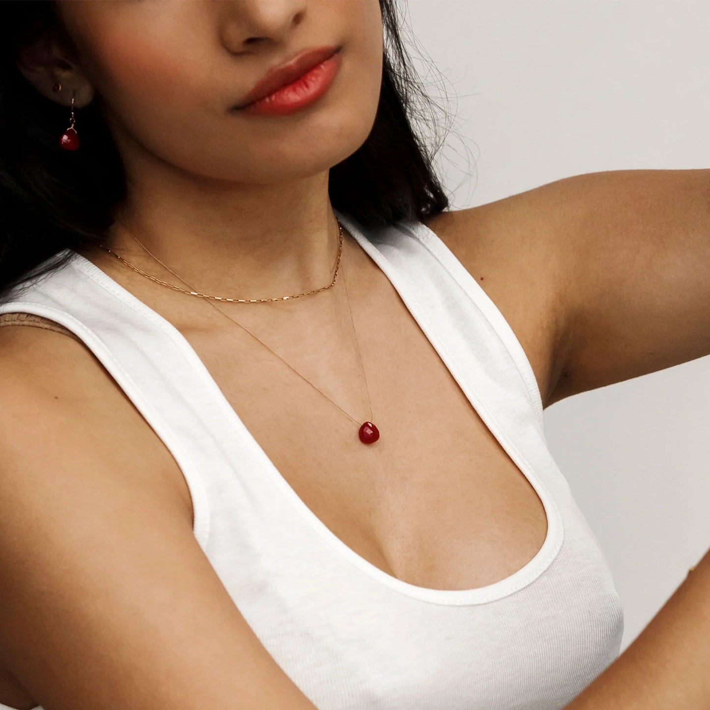 Wanderlust Life Fine Cord Birthstone Necklace - July