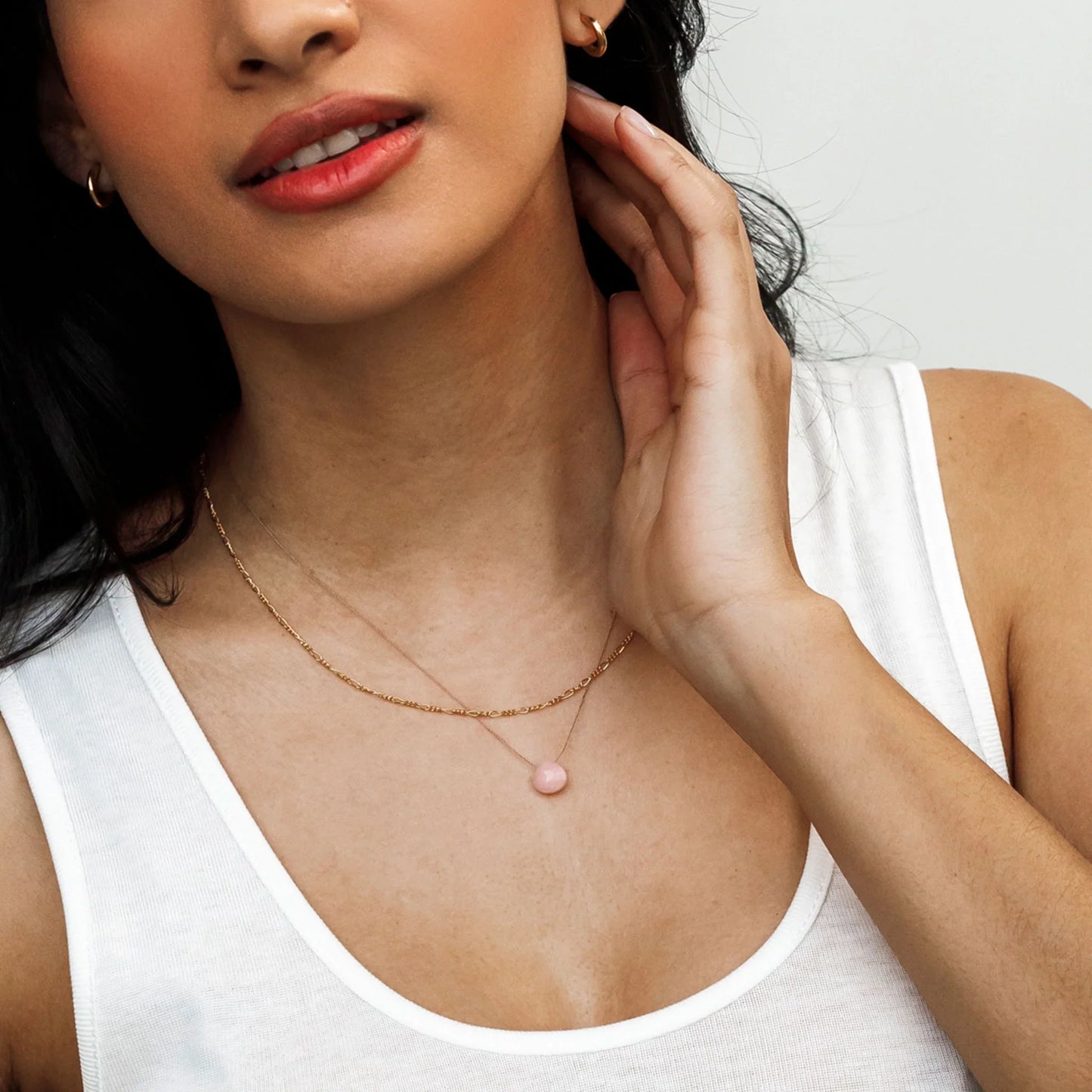 Wanderlust Life Fine Cord Birthstone Necklace - October