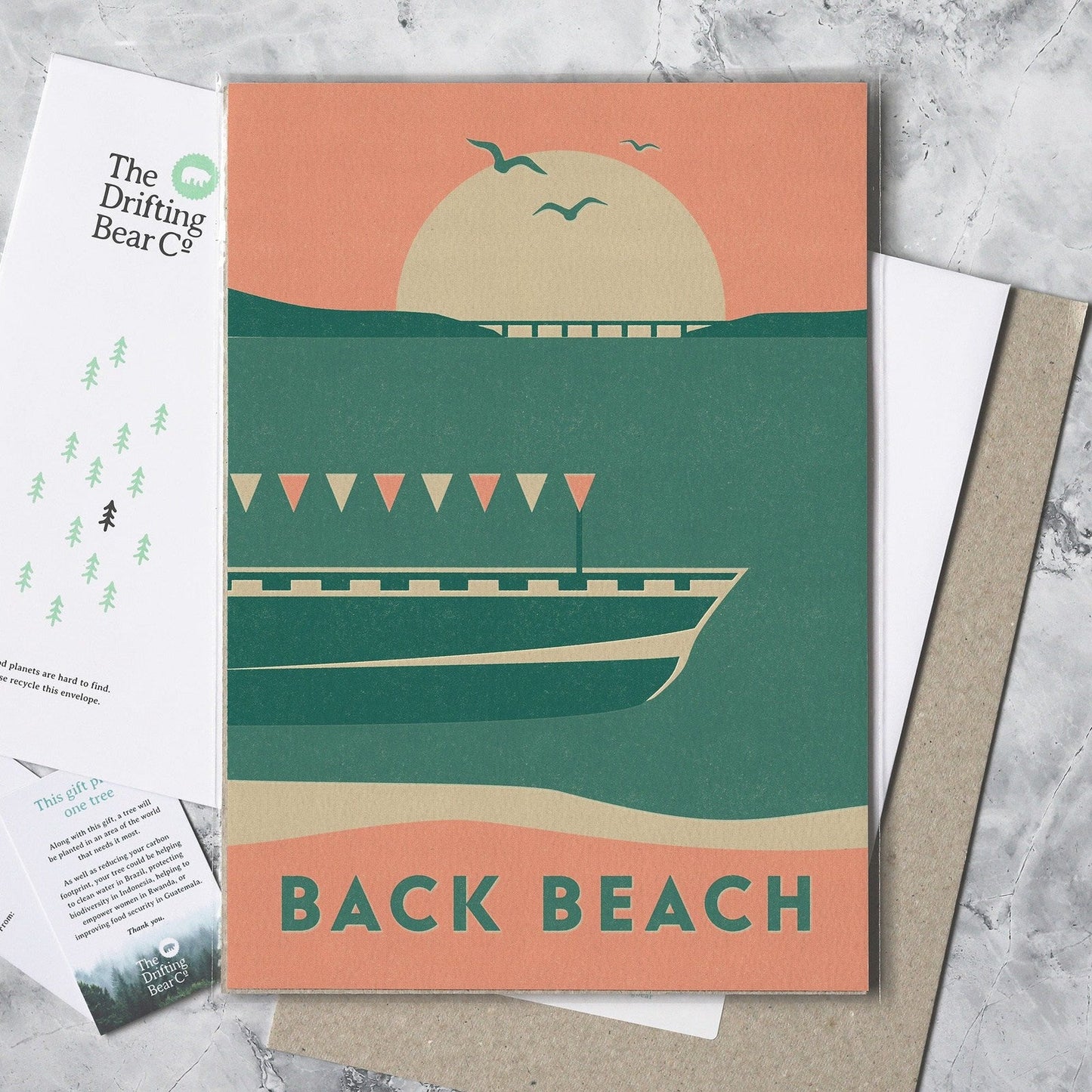 'Back Beach' Graphic Print
