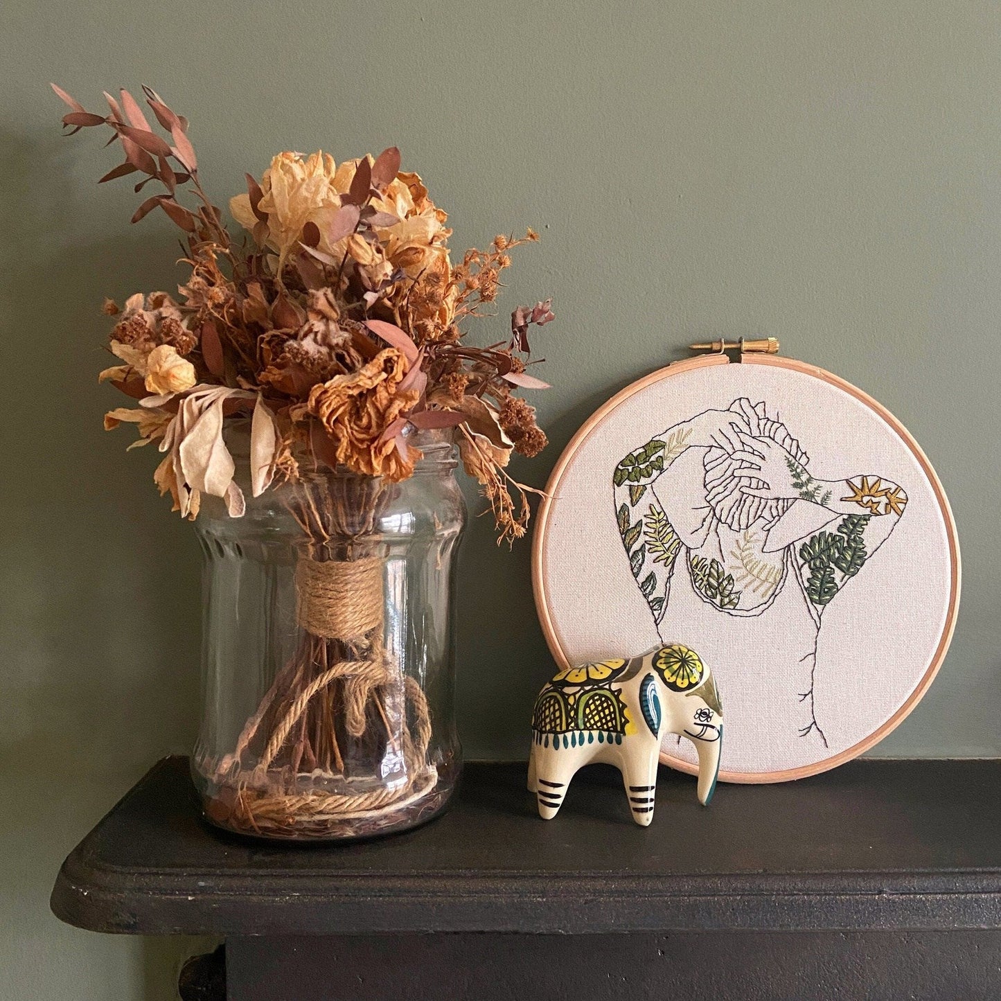 Stitch Happy Embroidery Kit - Botanical Tattoos