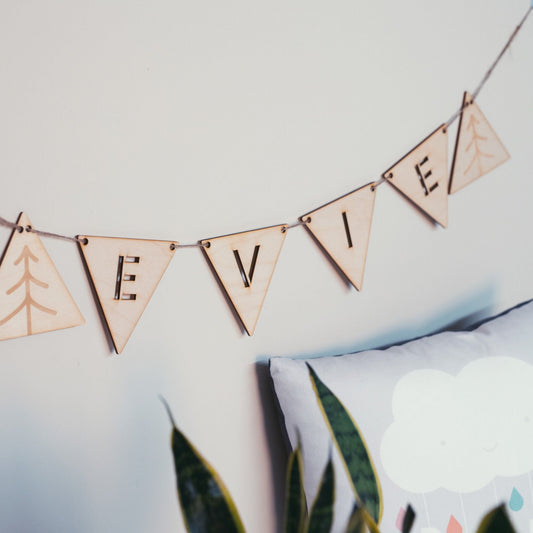 Customised Wooden Bunting Letters