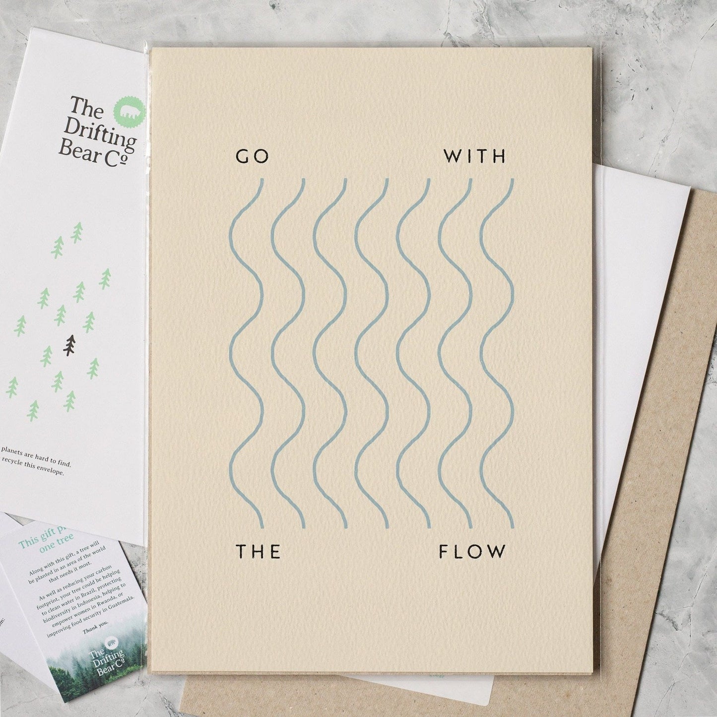 'Go With The Flow' Graphic Print