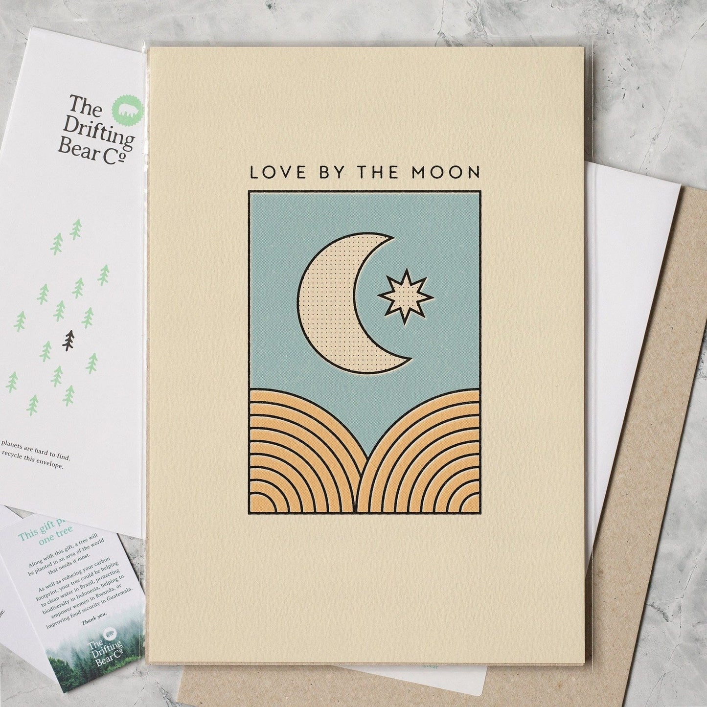 'Love By The Moon' Graphic Print