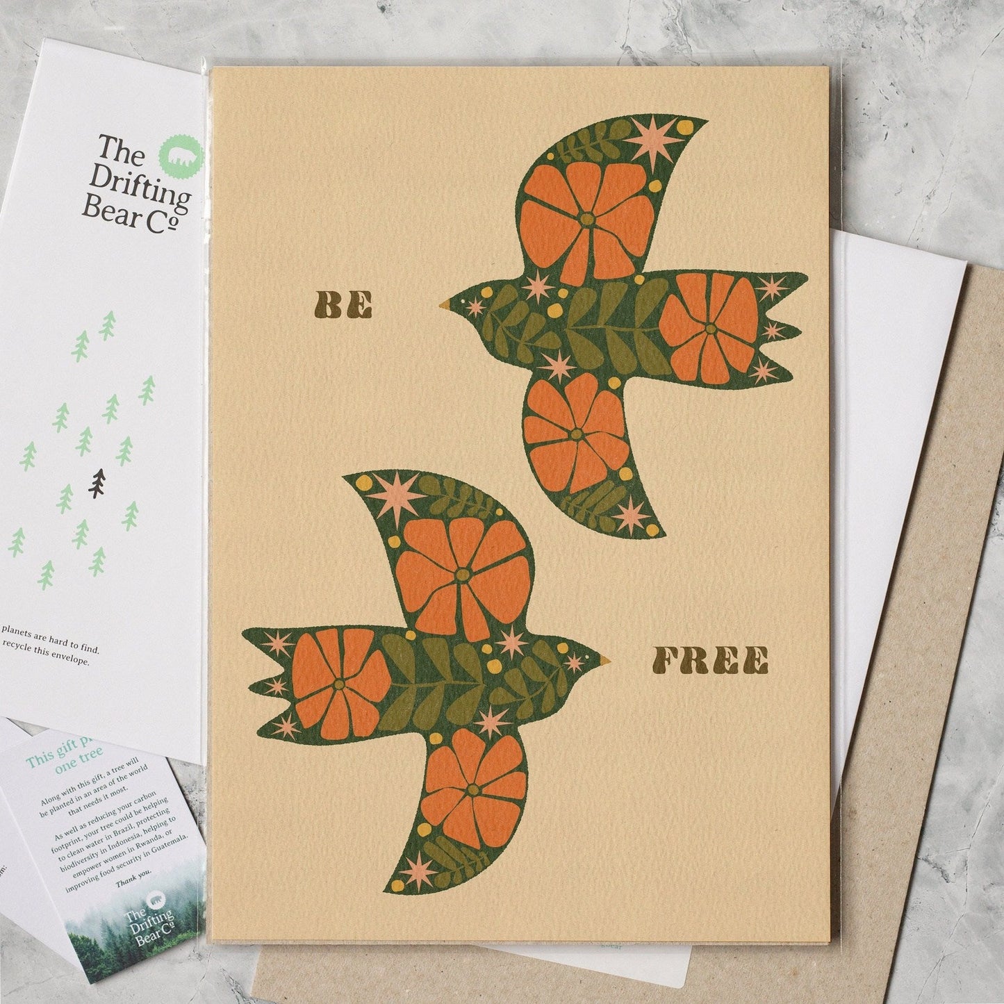 'Be Free' Graphic Print