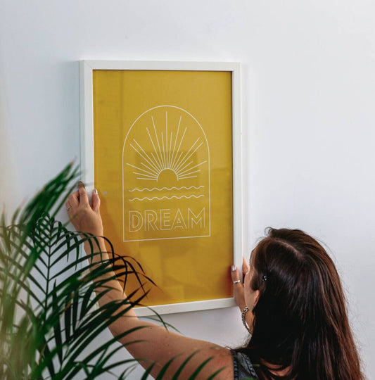 'Dream' Graphic Sunshine Print