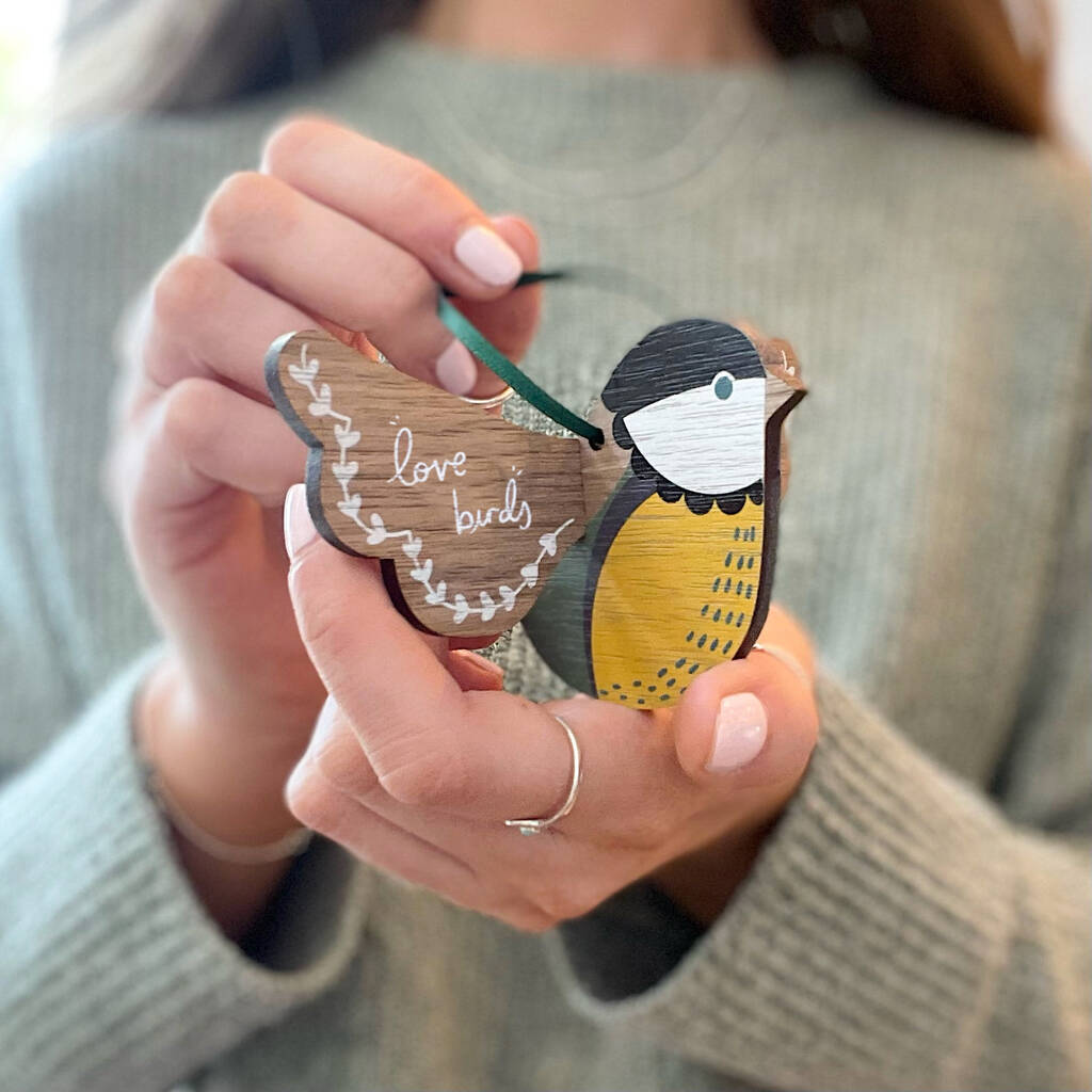 'Love Birds' Hanging Bird Decoration