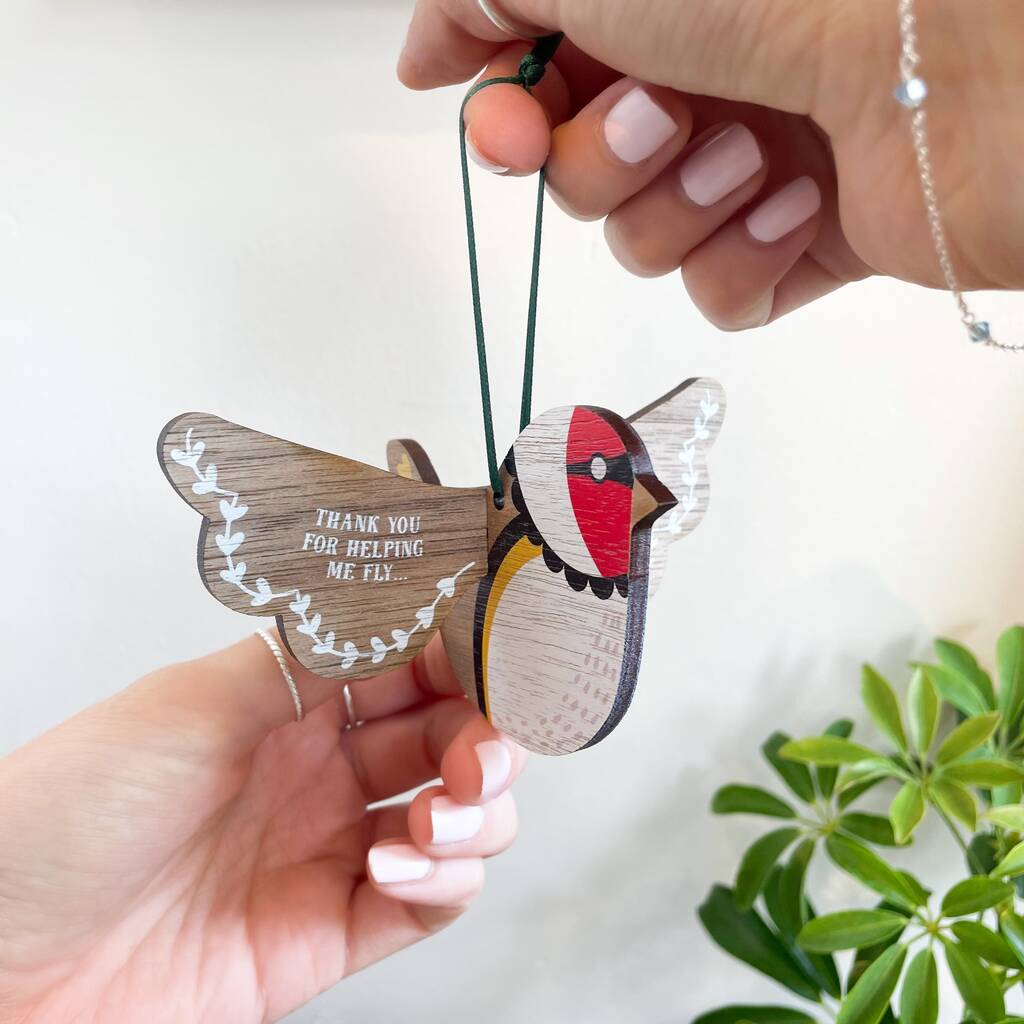 Thank You For Helping Me Fly Personalised Teacher Gift