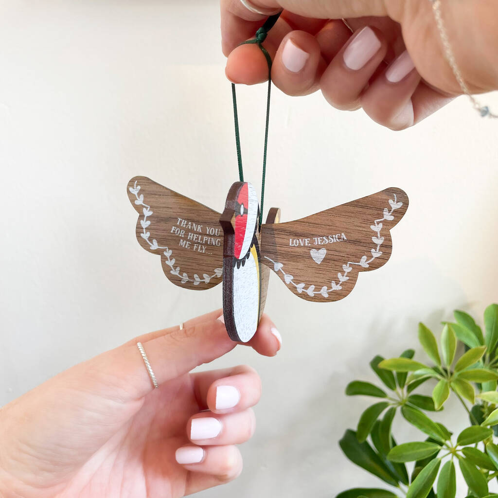 Thank You For Helping Me Fly Personalised Teacher Gift