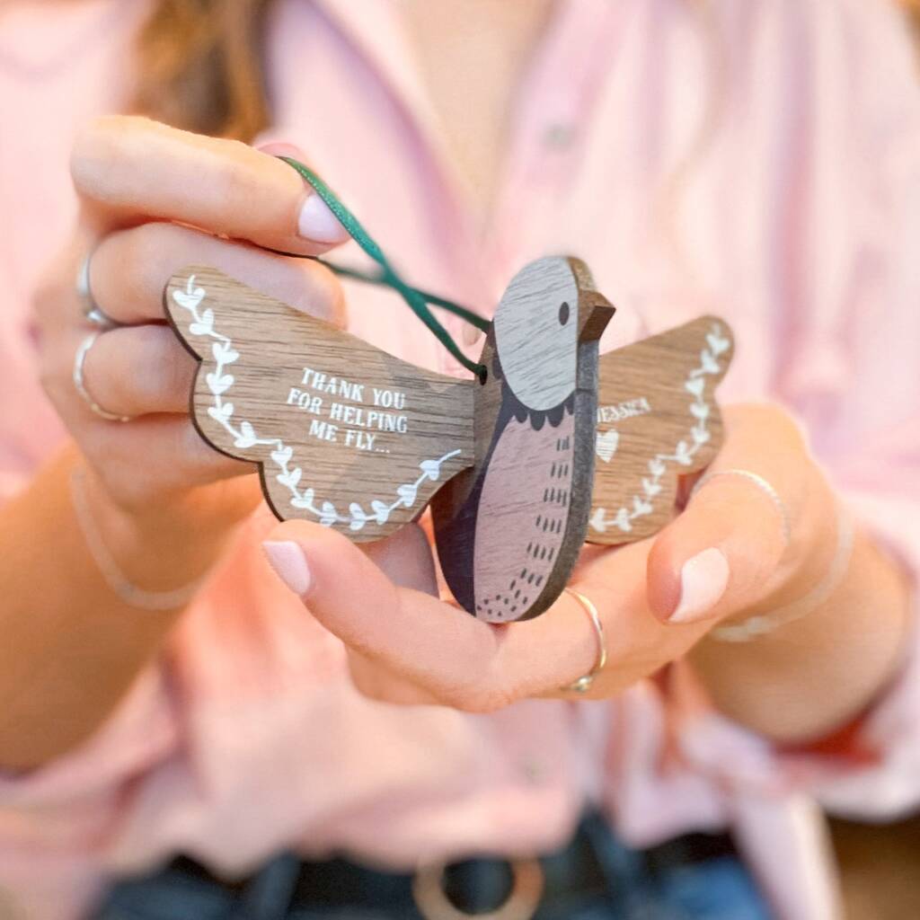 Thank You For Helping Me Fly Personalised Teacher Gift