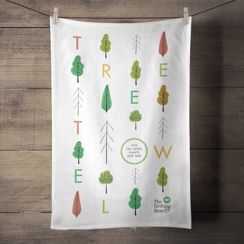 'Tree Towel' Tea Towel That Plants A Tree
