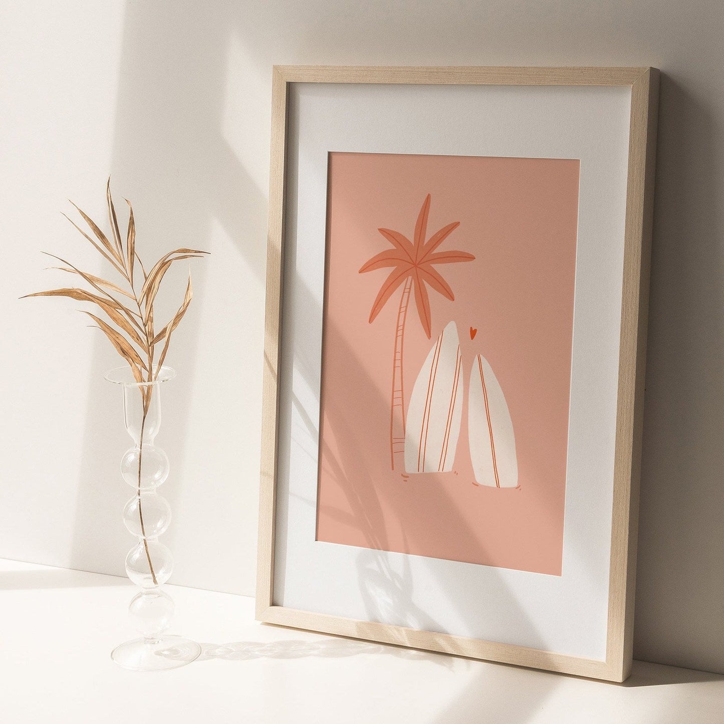 Couple's Surfboard Graphic Print
