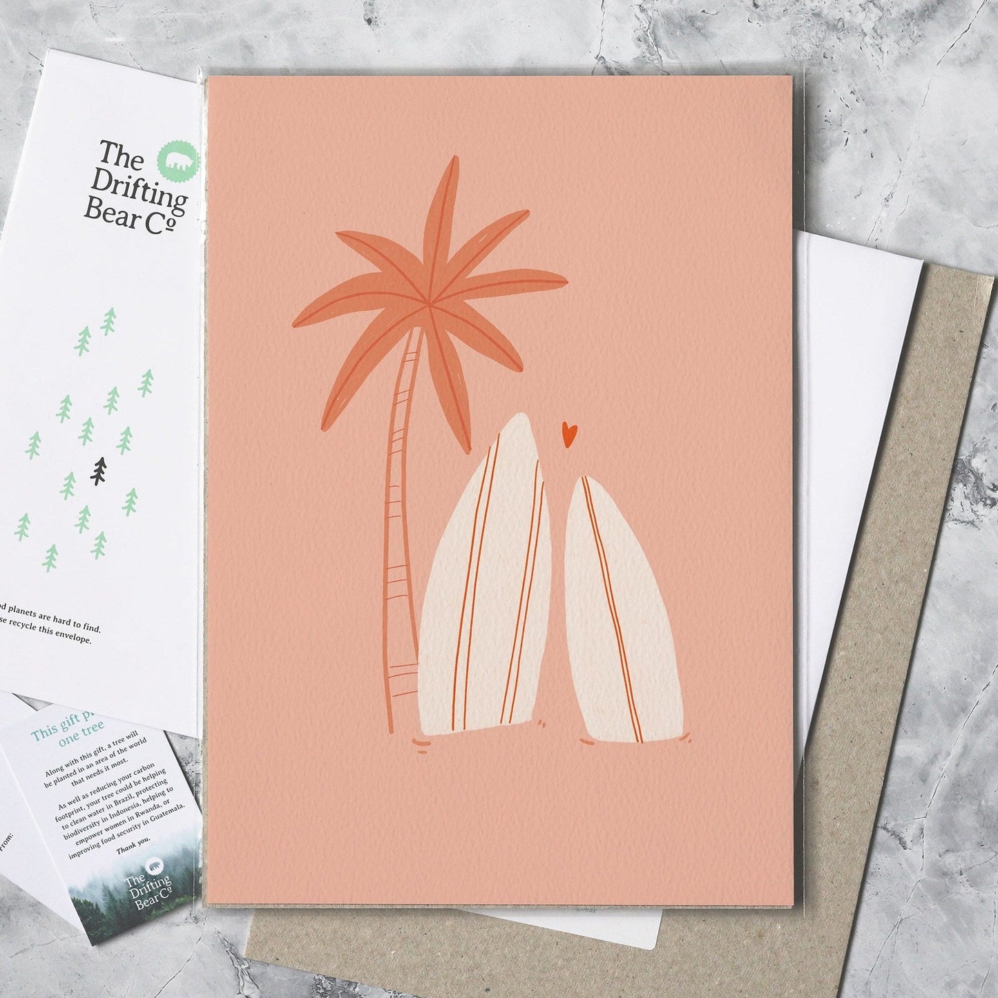 Couple's Surfboard Graphic Print