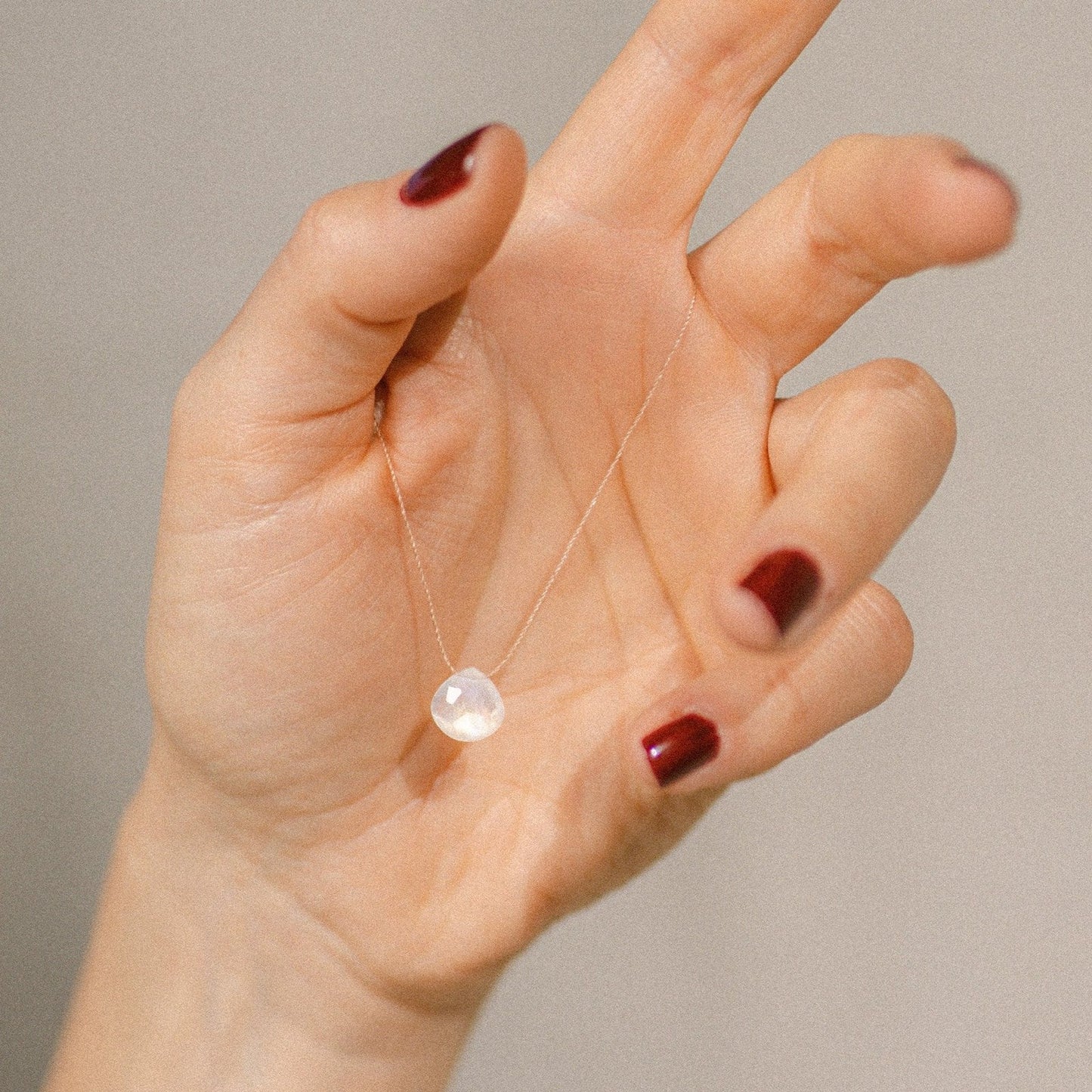 Wanderlust Life Fine Cord Necklace - Rainbow Moonstone