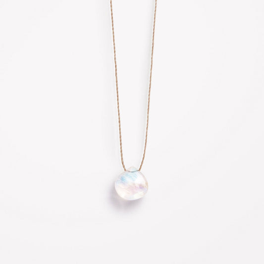 Wanderlust Life Fine Cord Necklace - Rainbow Moonstone