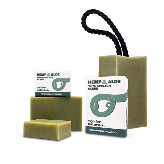 Wylder Naturals - Soap Bar - Hemp & Aloe with Spinach Scrub Bar Soap