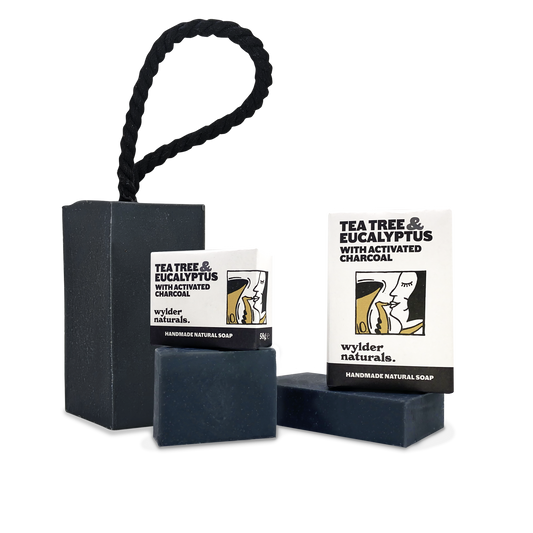 Wylder Naturals - Soap Bar - Tea Tree & Eucalyptus with Activated Charcoal